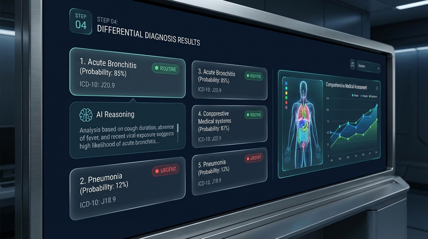 Probabilistic diagnosis prism visualization