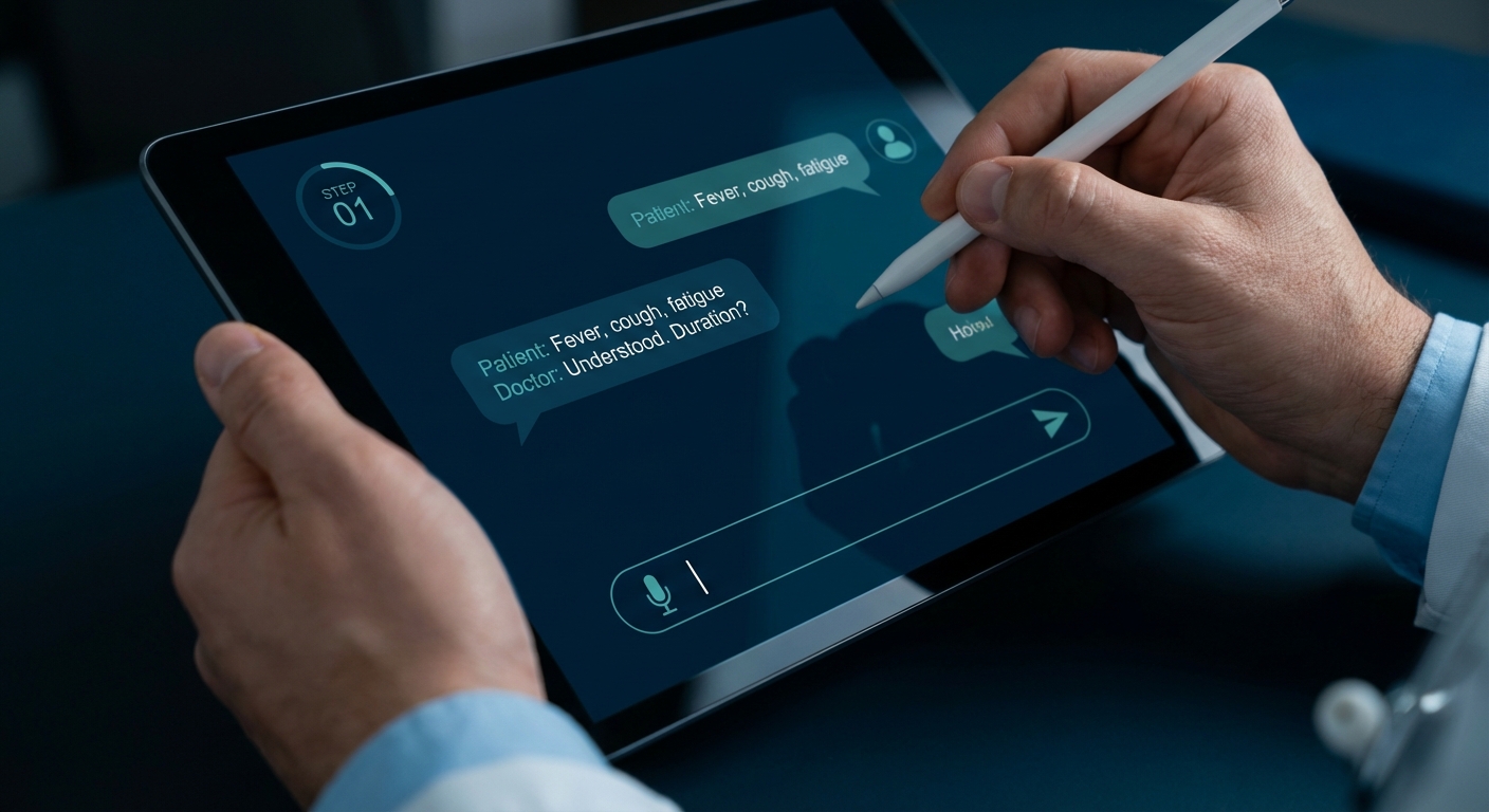 Holographic symptom input visualization